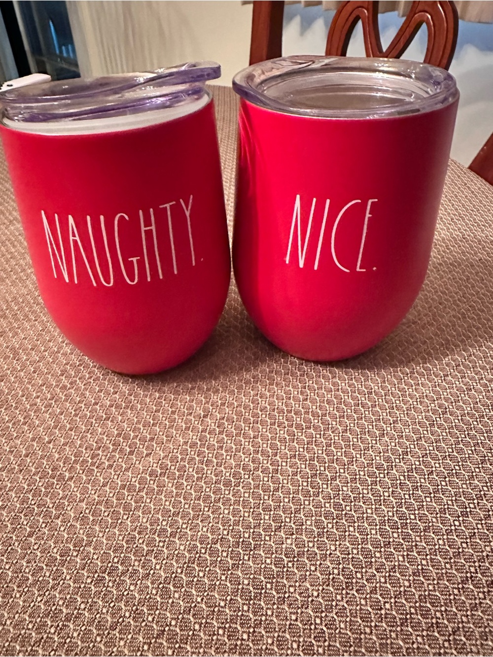 Set of 2 Rae Dunn wine tumblers